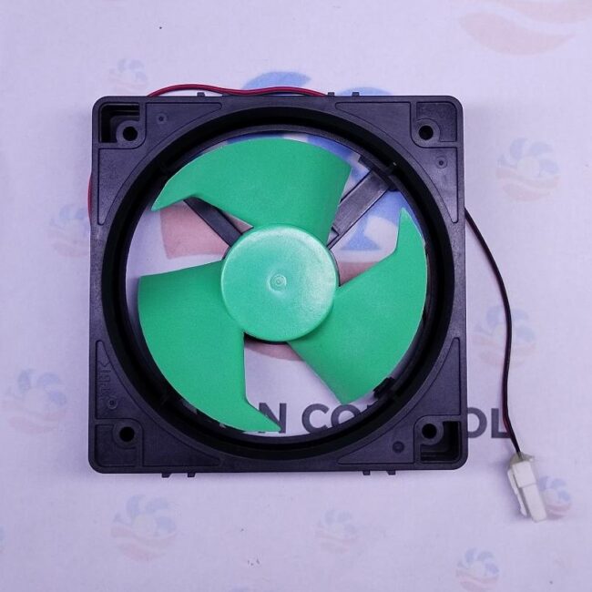 Ventilateur carre noir 12v 2fil