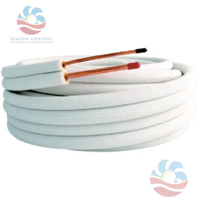 Tube en cuivre isolé 1/4 par mètre. Leedspipe
